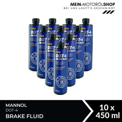 Mannol Brake Fluid DOT-4 10x450 ML