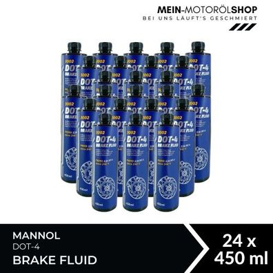 Mannol Brake Fluid DOT-4 24x450 ML