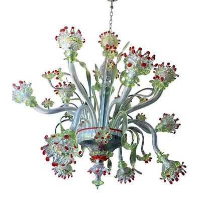 Venetian Floral Murano Glass Chandelier by SimoEng