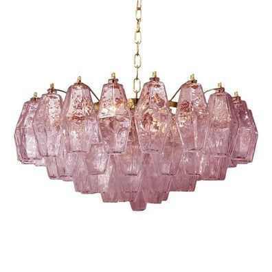 Italian Style Murano Glass Sputnik Chandelier Poliedro by SimoEng