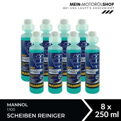 Mannol Scheiben Reiniger 1:100 8x250 ML