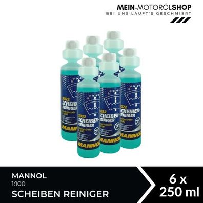 Mannol Scheiben Reiniger 1:100 6x250 ML