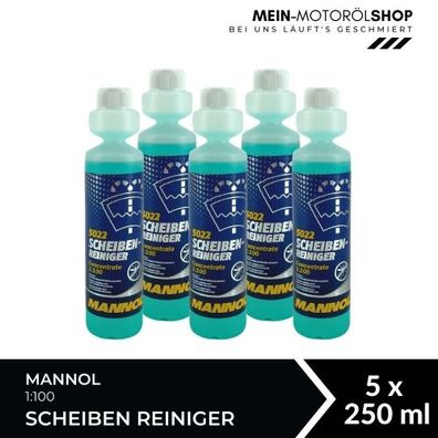 Mannol Scheiben Reiniger 1:100 5x250 ML