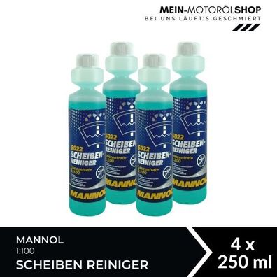 Mannol Scheiben Reiniger 1:100 4x250 ML