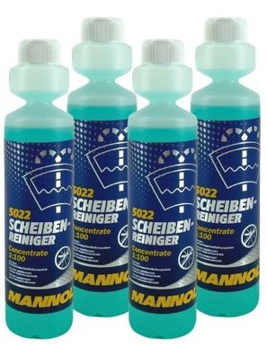 Mannol Scheiben Reiniger 1:100 4x250 ML
