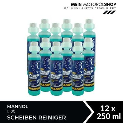 Mannol Scheiben Reiniger 1:100 12x250 ML