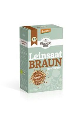 Bauck Mühle 3x Leinsaat geschrotet Demeter 200g