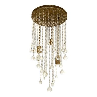 Contemporary Cascade of Transparent Cristals Murano Glass Chandelier by SimoEng