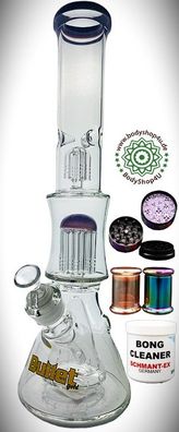 BONG GLAS Set : GlasBong + Gringer + Glass Storage + Bong Cleaner Schnellversand