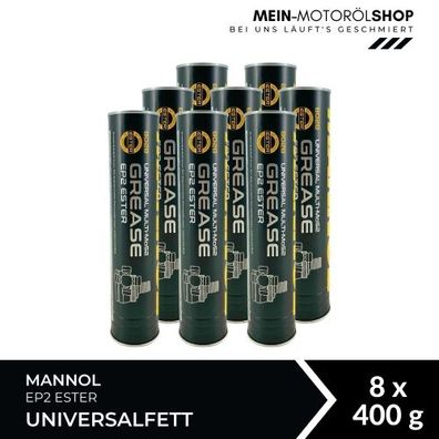 Mannol Universal Multi-MoS2 Grease EP2 Ester Universalfett 8x400 Gramm