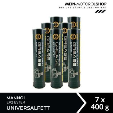 Mannol Universal Multi-MoS2 Grease EP2 Ester Universalfett 7x400 Gramm