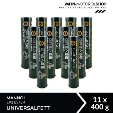 Mannol Universal Multi-MoS2 Grease EP2 Ester Universalfett 11x400 Gramm