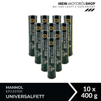 Mannol Universal Multi-MoS2 Grease EP2 Ester Universalfett 10x400 Gramm