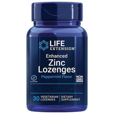 Life Extension, Enhanced Zinc Lozenges, 30 Veg. Lutschtabletten