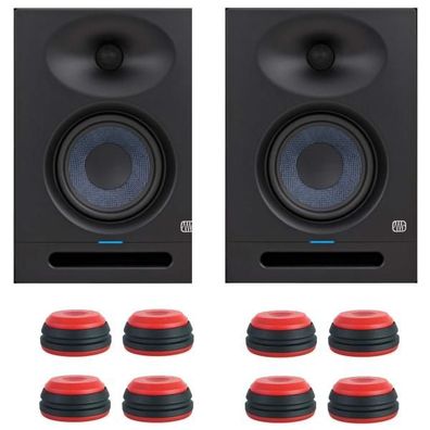 Presonus Eris Studio 5 Boxen 1 Paar mit Boxen-Füße in rot