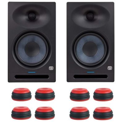 Presonus Eris Studio 8 Boxen 1 Paar mit Boxen-Füße rot