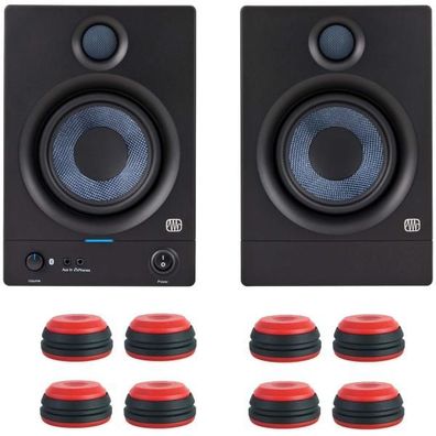 Presonus Eris 5BT Boxen 2nd Gen mit Boxe-Füße rot