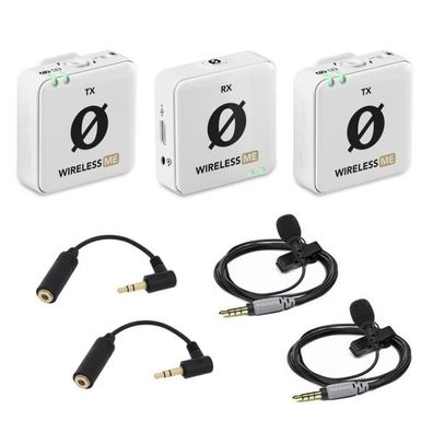 Rode Wireless ME Dual Weiss mit 2x Smartlav und 2x ADP03