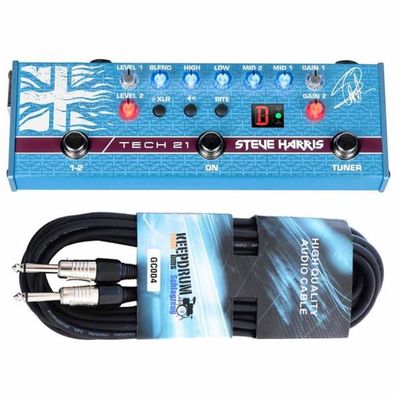 Tech21 SH-1 Steve Harris Bass Sansamp mit Kabel