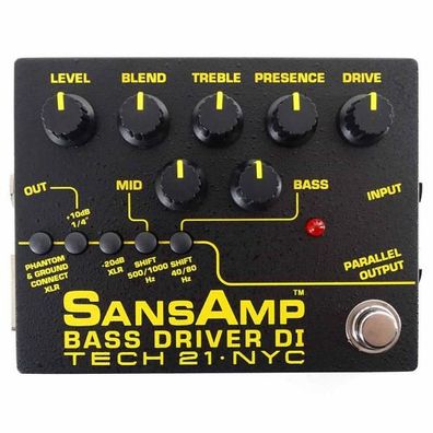 Tech21 SansAmp Bass Driver DI V2 Preamp Pedal