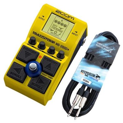 Zoom Effektgerät MS-200D+ für Gitarre mit Kabel