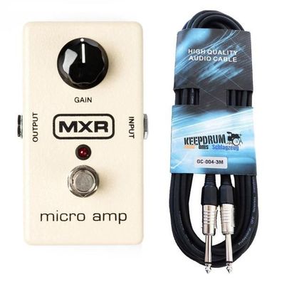 MXR Effekgerät M133 Micro Amp Booster Pedal mit Kabel