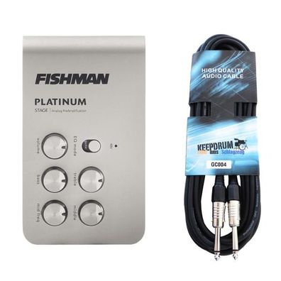 Fishman PRO-PLT-301 Platinum Stage EQ Vorverstärker mit Kabel