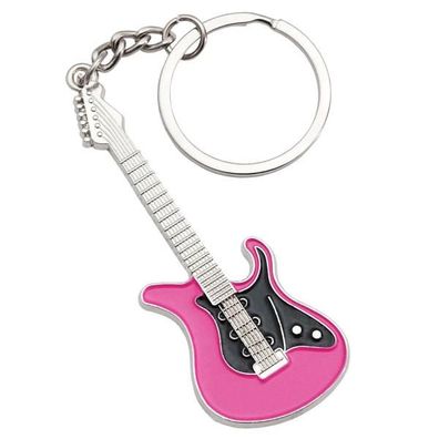 keepdrum Schlüsselanhänger E-Gitarre in Pink