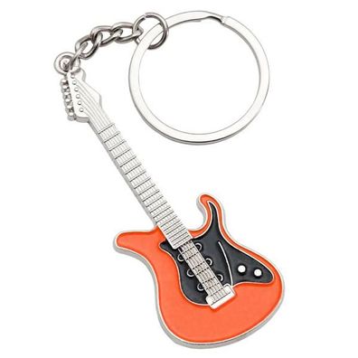 keepdrum Schlüsselanhänger E-Gitarre in Orange