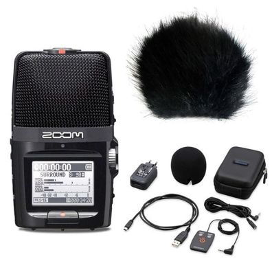 Zoom H2n Recorder mit SPH-2n Zubehörset mit Windschutz