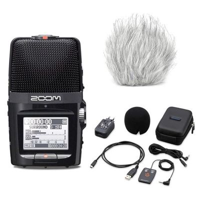 Zoom H2n Recorder mit SPH-2n Zubehörset mit Windschutz