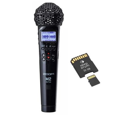 Zoom M2 MicTrak 2-Kanal Audio Recorder mit SD-Karte