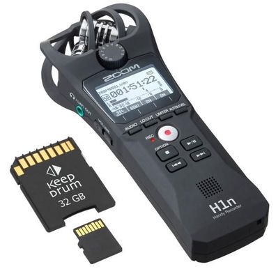 Zoom H1n Handy Recorder mit Speicherkarte 32 GB