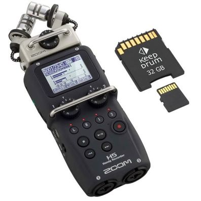 Zoom H5 Handy Recorder mit Speicherkarte 32 GB