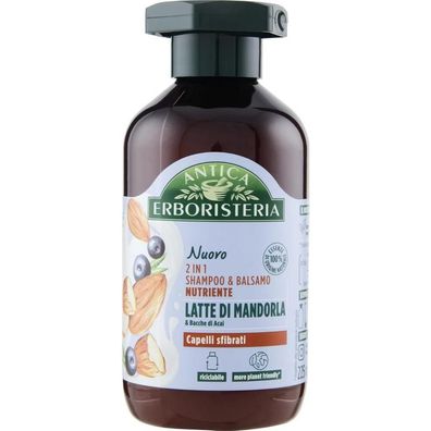 Antica Erboristeria Shampoo & conditioner 2in1 nährende Mandelmilch für beschädigtes