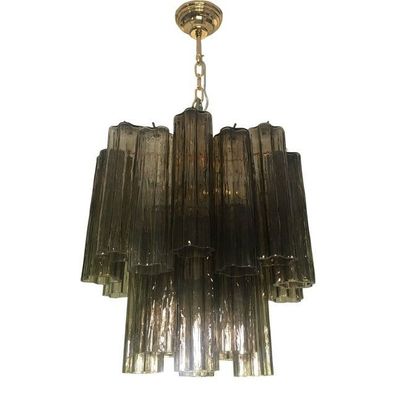 Murano Style Glass Chandelier in Fume´Color by SimoEng