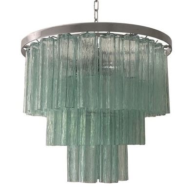 Contemporary Green “Tronchi” Murano Glass Chandelier in Venini Style by SimoEng