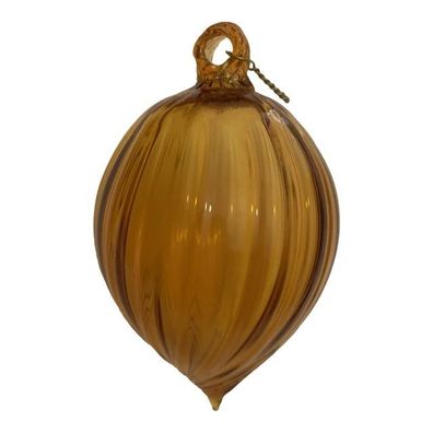 1970s Vintage Amber Christmas Ball From Made Murano Glass, Italy by SimoEng