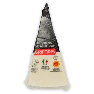 Food-United Pecorino Romano DOP italienischer Hartkäse Schafskäse Agriform 200g