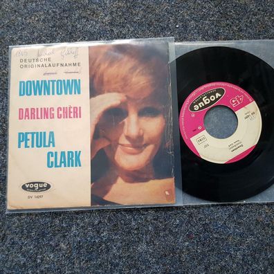 Petula Clark - Downtown 7'' Single auf Deutsch