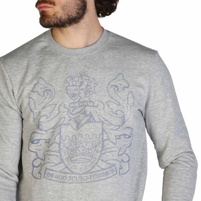 Aquascutum - Bekleidung - Sweatshirts - FAI001-94 - Herren - darkgray, teelblue