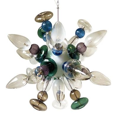 Contemporary Sputnik Murano Glass Chandelier by SimoEng