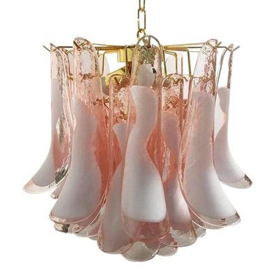 Contemporary Murano Glass Pink Chandelierby SimoEng