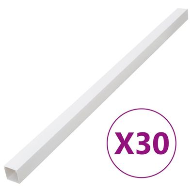 vidaXL Installationsrohre 40x25 mm 30 m PVC