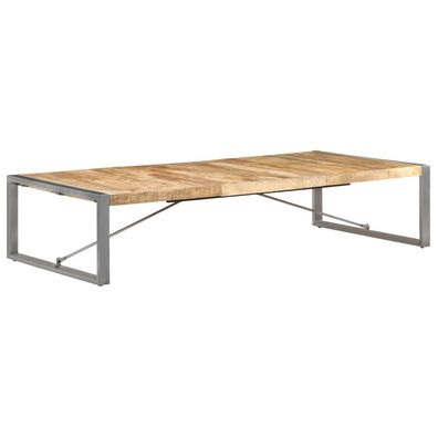 vidaXL Couchtisch 180x90x40 cm Raues Mangoholz