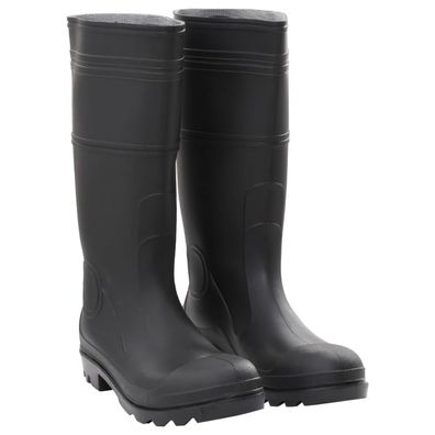 vidaXL Gummistiefel Schwarz Größe 45 PVC