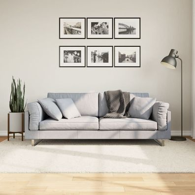 vidaXL Teppich OVIEDO Kurzflor Beige 160x230 cm
