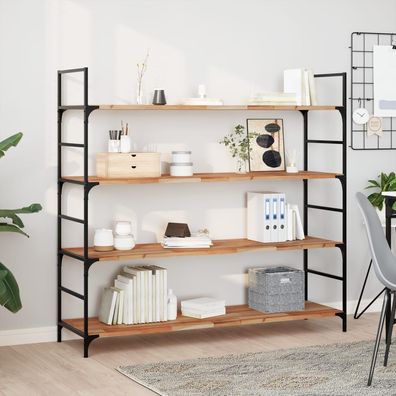 vidaXL Schweberegale 4 Stk. 120x40x2 cm Massivholz Akazie Ölbehandelt