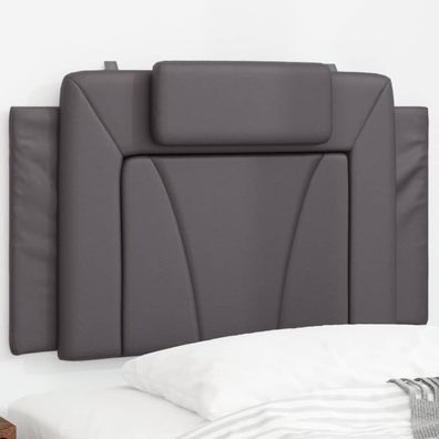 vidaXL Kopfteil-Kissen "Viana" Grau 90 cm Kunstleder