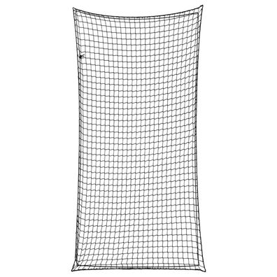 vidaXL Anhängernetz mit Gummiseil Schwarz 4x2 m PP